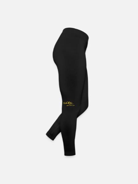 Vorname Lucien - Frauen Jersey Leggings - Schwarz - Rechts