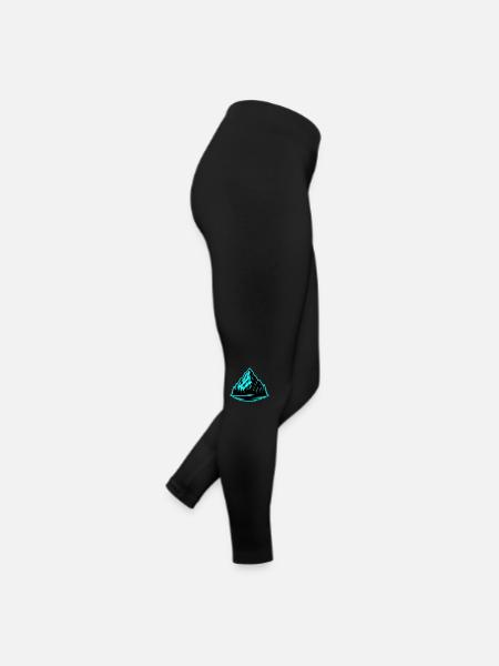 Mountain symbol nature - Women’s Jersey Leggings - black - Right