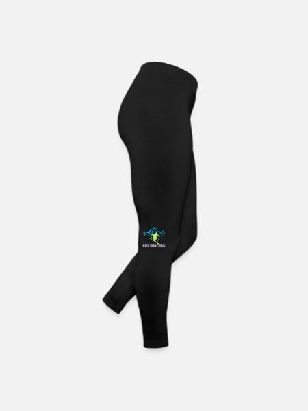Skiing 007 - Women’s Jersey Leggings - black - Right