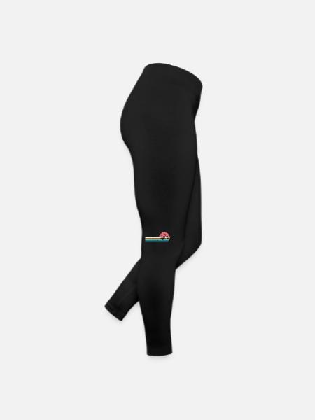 Camper Camping-car Vintage Retro Camping - Legging en jersey Femme - noir - Droite