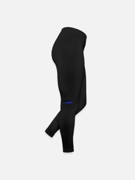 Moin Moin Gruß - Frauen Jersey Leggings - Schwarz - Rechts