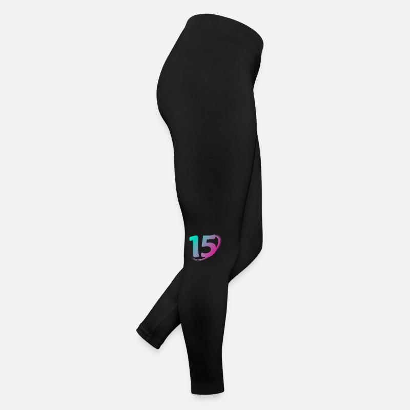 Numéro 15 multicolore Legging en jersey Femme