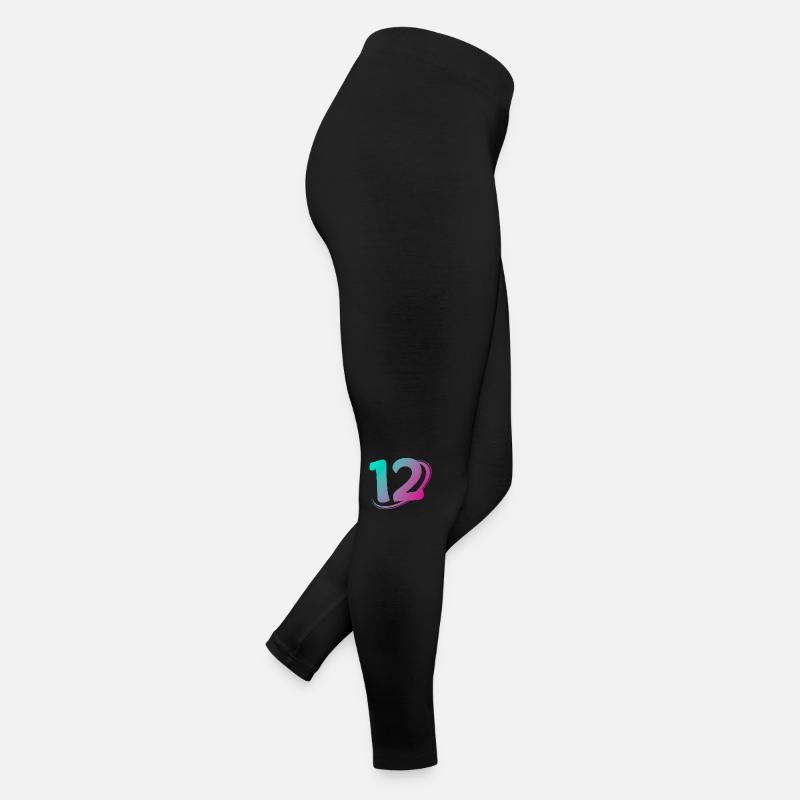 Number 12 multicolor Women’s Jersey Leggings