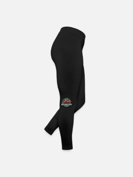Seychellen als Urlaub - Frauen Jersey Leggings - Schwarz - Rechts