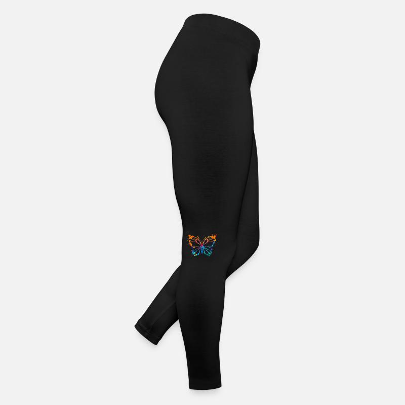 Butterfly Watercolors Somme Spring Colorful Women’s Jersey Leggings