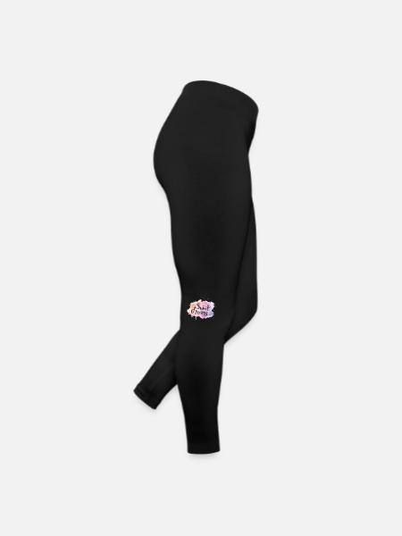 Süße Träume - Frauen Jersey Leggings - Schwarz - Rechts