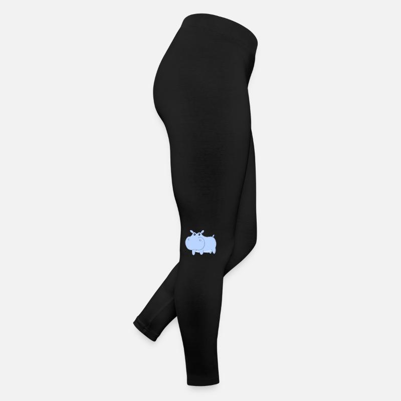 Henri l’hippopotame bleu - Legging en jersey Femme - noir