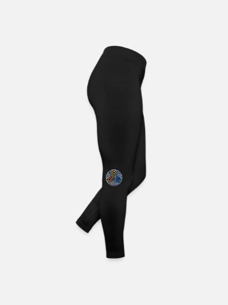 Keltenkreis Herz von Breizh - Frauen Jersey Leggings - Schwarz - Rechts