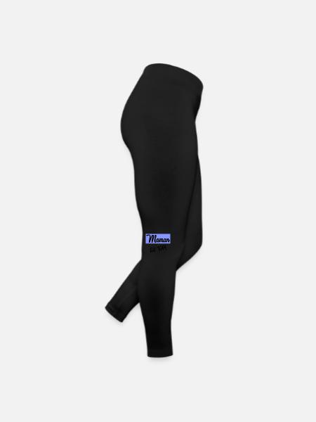 SCHÖNEN MUTTERTAG. MAMA. MUTTERTAG - Frauen Jersey Leggings - Schwarz - Rechts