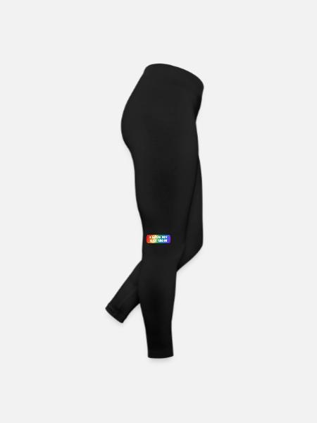 Ich liebe meine schwule Mutter - Frauen Jersey Leggings - Schwarz - Rechts