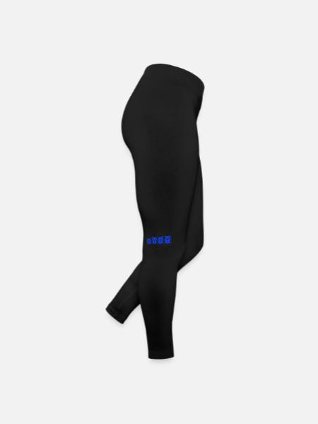 4 hiboux oiseau quatre amis rangée aigle hibou équipe mignon - Legging en jersey Femme - noir - Droite