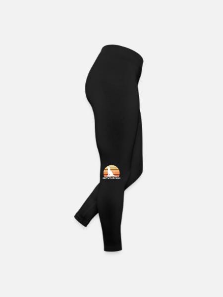 Dog Hund - Frauen Jersey Leggings - Schwarz - Rechts