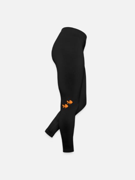 Poisson Poisson Rouge - Legging en jersey Femme - noir - Droite