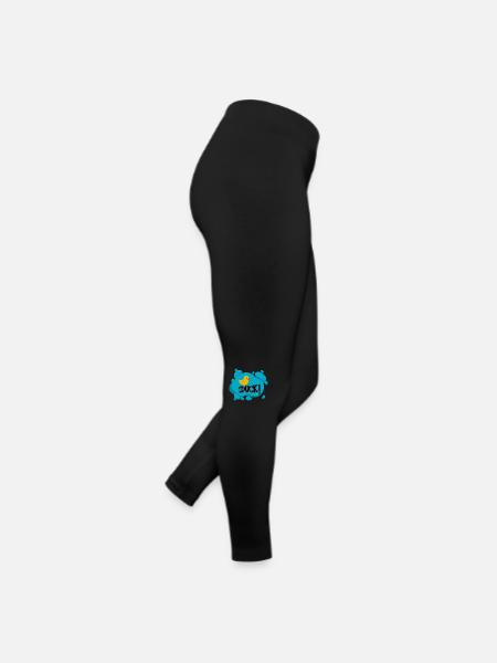 Duck! - Calypso Blous - Frauen Jersey Leggings - Schwarz - Rechts