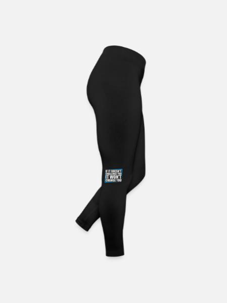 Séance d’entraînement Fitness Motivation Citation - Legging en jersey Femme - noir - Droite