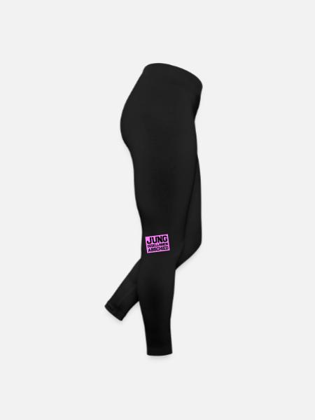 Enterrement de vie de jeune fille Jga Coeur - Legging en jersey Femme - noir - Droite