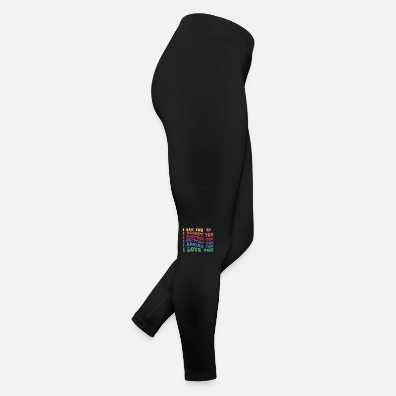 Fierté - Accepter le respect Soutenir Admirer l’amour Legging en jersey Femme