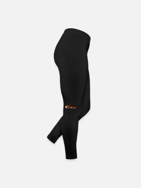 igel family - Frauen Jersey Leggings - Schwarz - Rechts