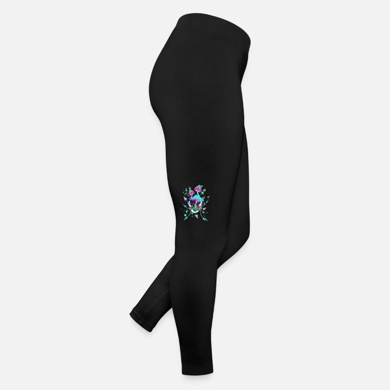 Magic Mushrooms Neon Psychedelic Shrooms Women’s Jersey Leggings