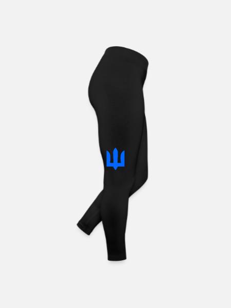 Ukraine - Frauen Jersey Leggings - Schwarz - Rechts