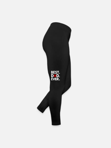 Dragons Bester Vater aller Zeiten D20 - Bester - Frauen Jersey Leggings - Schwarz - Rechts
