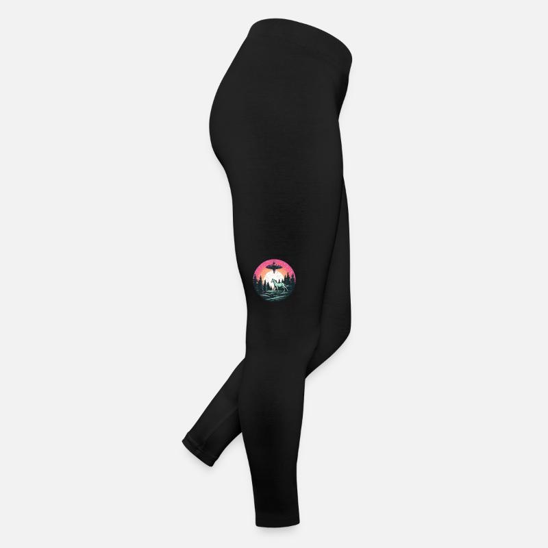 UFO Abduction: Alien kidnaps horse at the Women’s Jersey Leggings