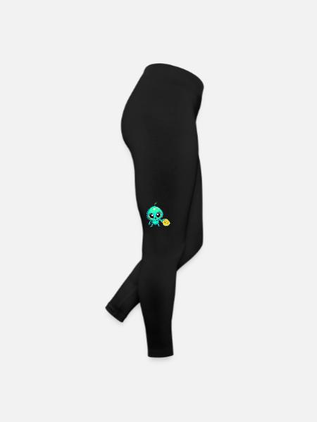 Alien Fruit Magic: Sweet Lime from Space - Legging en jersey Femme - noir - Droite