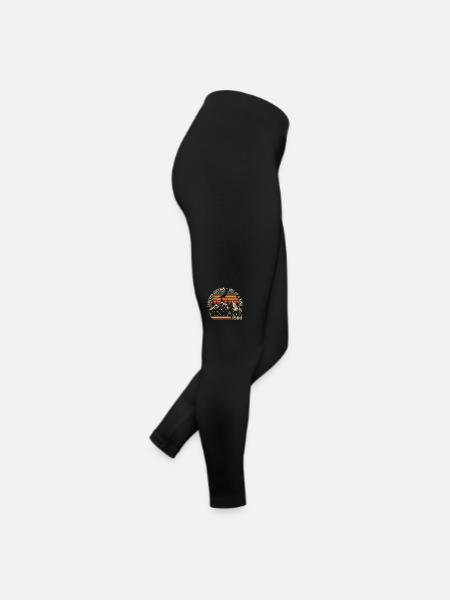 1980 Vintage Retro Geschenk zum Jubiläum der 1980er Jahre - Frauen Jersey Leggings - Schwarz - Rechts