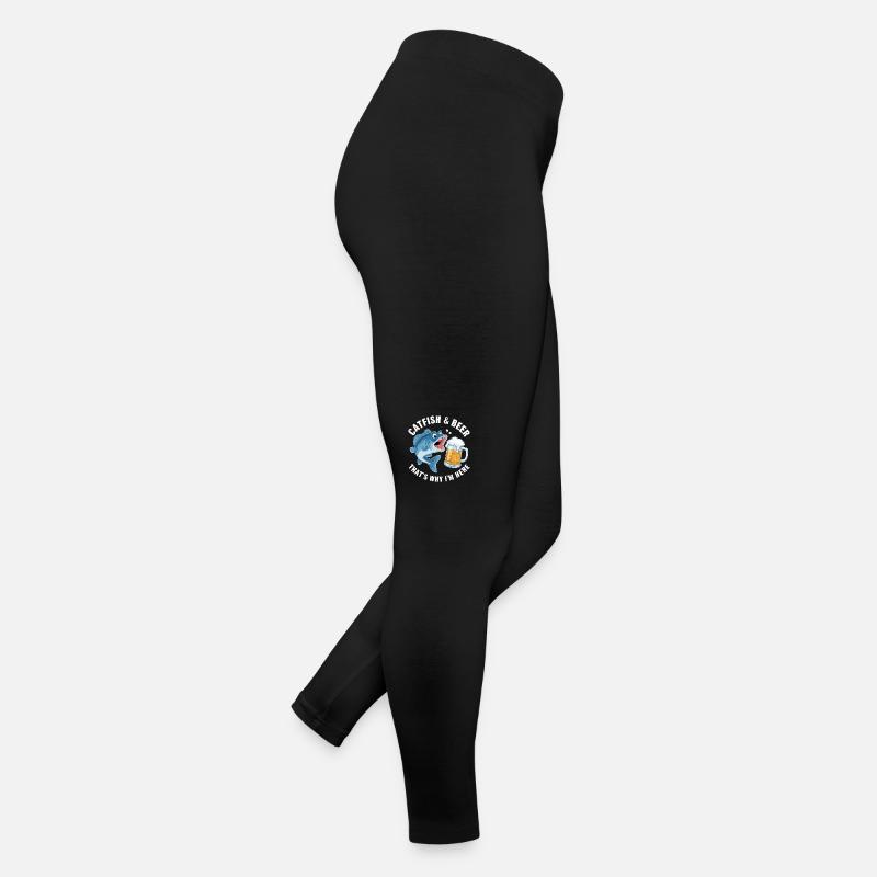 Wels und Bier, deshalb bin ich hier Frauen Jersey Leggings