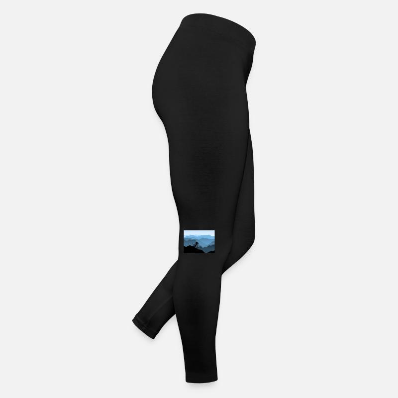 Mountainbiker in den Bergen Frauen Jersey Leggings