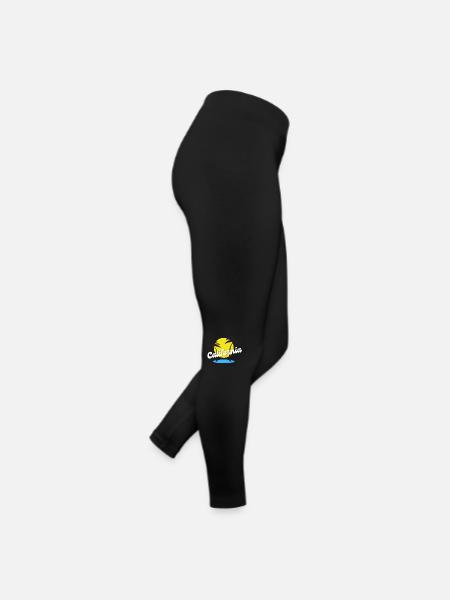 Palmen Kalifornien Urlaub - Frauen Jersey Leggings - Schwarz - Rechts