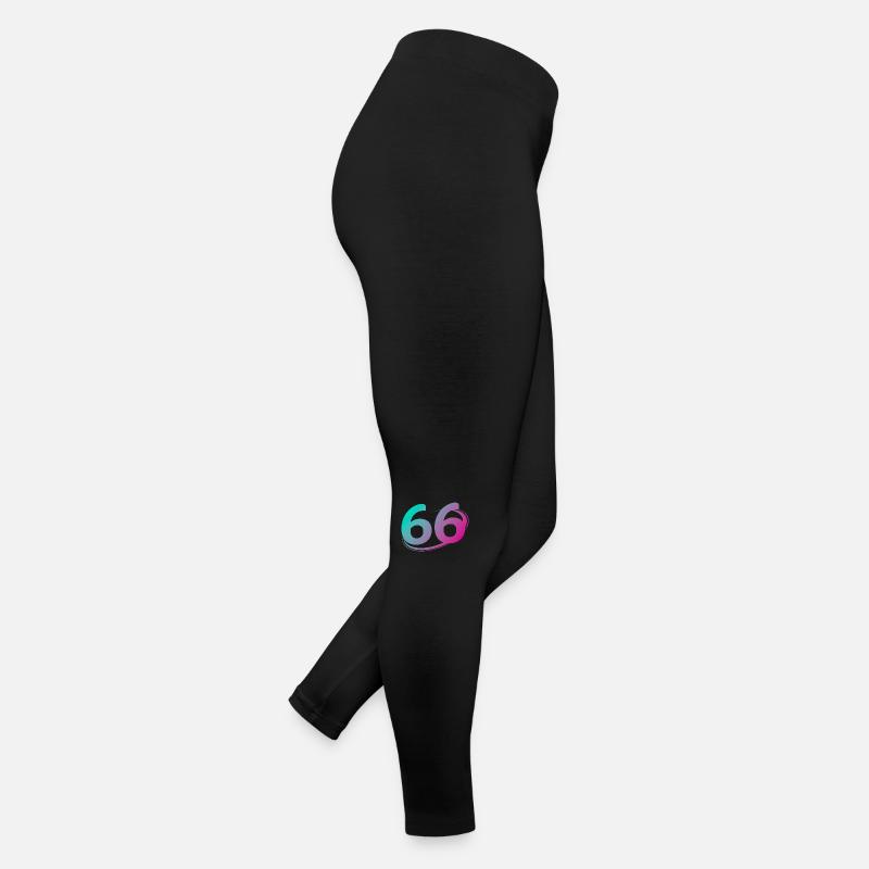 Number 66 multicolor Women’s Jersey Leggings