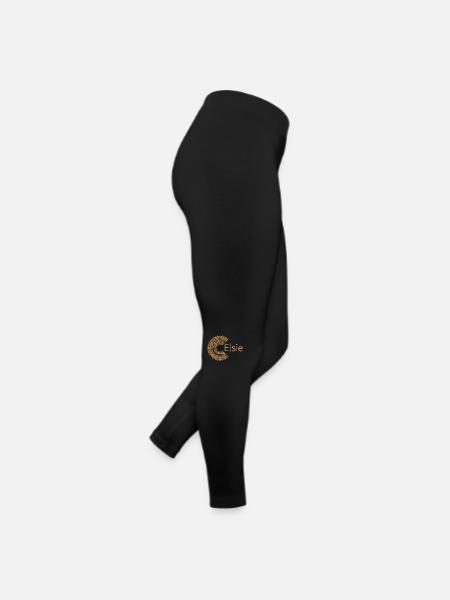 Für Elsie - Frauen Jersey Leggings - Schwarz - Rechts