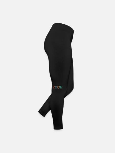2006 Vintage Retro - Women’s Jersey Leggings - black - Right