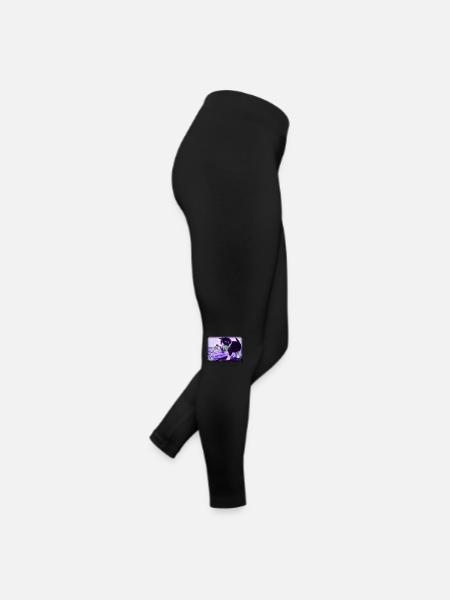 chaton jouant - Legging en jersey Femme - noir - Droite