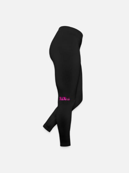 Love summer Palm trees silhouette - Women’s Jersey Leggings - black - Right