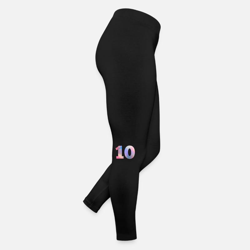 Numéro 10 coloré Legging en jersey Femme