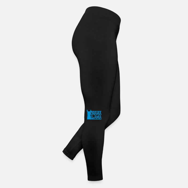 blue bars texte logo drama llama party célébration cool Legging en jersey Femme