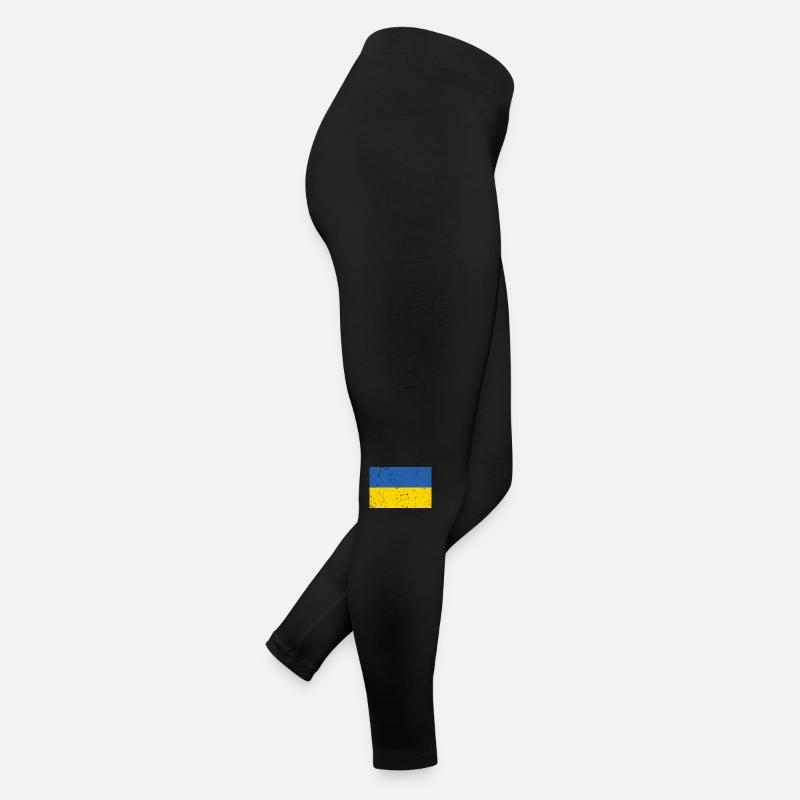 Ukraine Flag Distressed Women’s Jersey Leggings