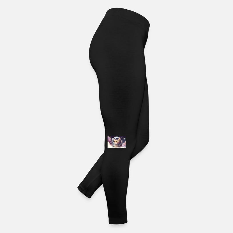 Cat Astronaut Space Watercolor Women’s Jersey Leggings
