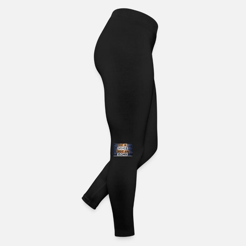 Soyez une voix, pas un écho qui dit le lettrage Legging en jersey Femme