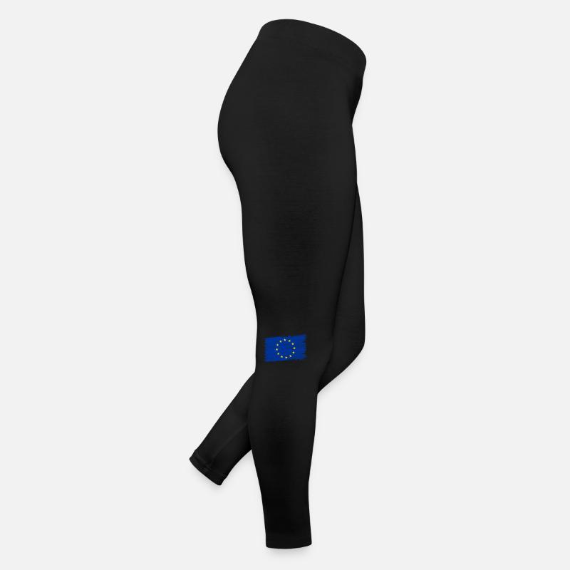 Europe Drapeau Étoiles Drapeau UE Legging en jersey Femme