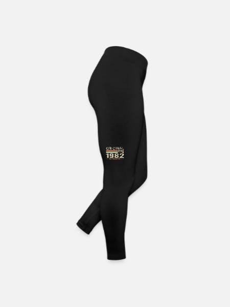 Original 1982 Vintage 1982 Anniversaire Rétro 1982 - Legging en jersey Femme - noir - Droite
