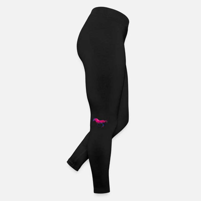 Pferd Low Poly Tiere Frauen Jersey Leggings