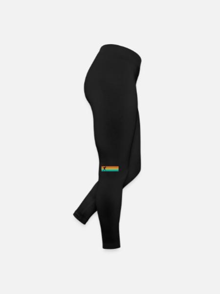 Retro Tennis Padel Player Padel - Women’s Jersey Leggings - black - Right