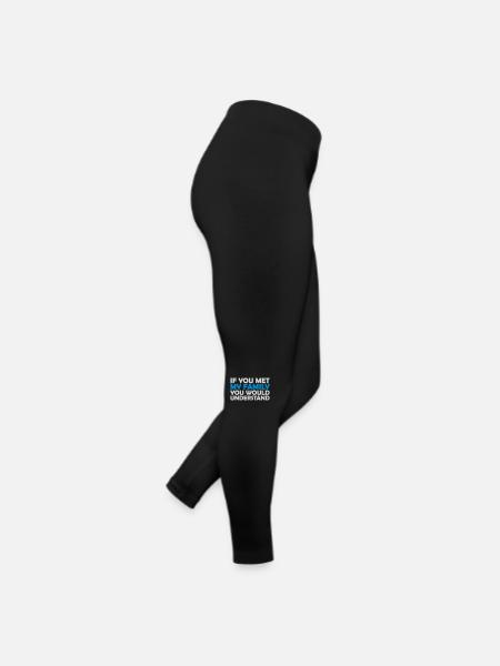 you would understand Zitat - Frauen Jersey Leggings - Schwarz - Rechts
