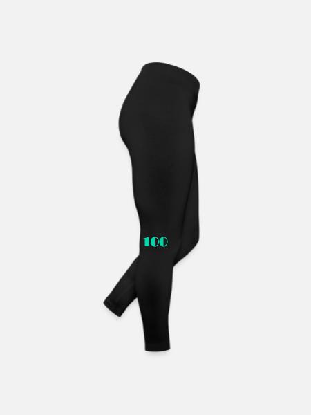 100 ANS. 100e ANNIVERSAIRE. ANNIVERSAIRE 100 ANS - Legging en jersey Femme - noir - Droite