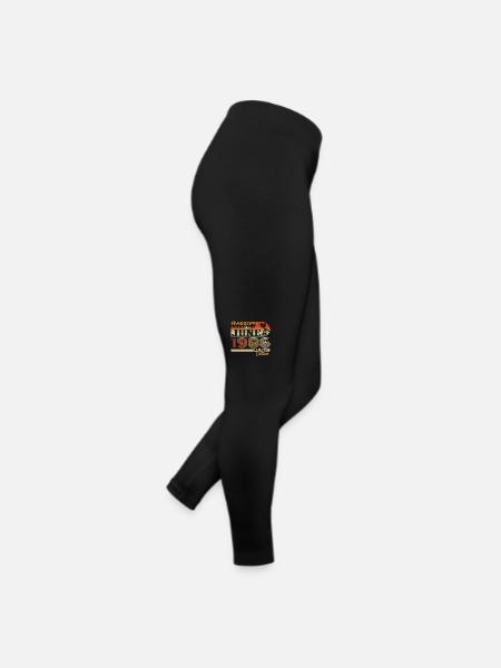 Juin 1986 Retro Vintage Juin 1986 anniversaire - Legging en jersey Femme - noir - Droite