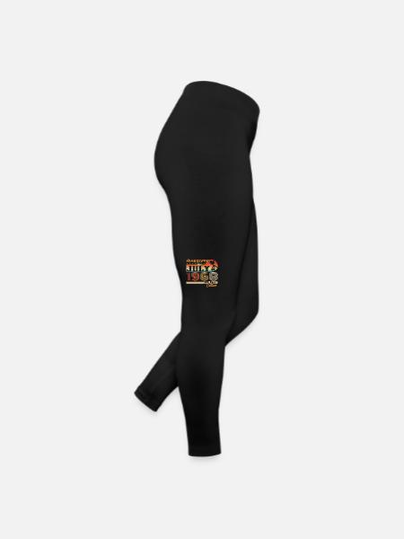Juli 1968 Juli Geburtstagsgeschenk Juli 1968 - Frauen Jersey Leggings - Schwarz - Rechts