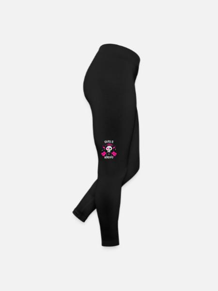 Mädelsabend - Frauen Jersey Leggings - Schwarz - Rechts